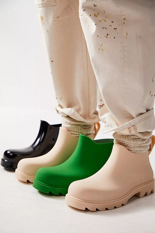 High Street Rain Boots - Free People - Parchment Beige